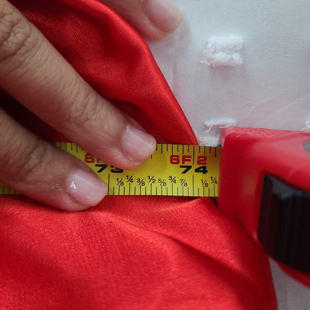 Satin Red halter pleated Elegant Maxi Gown Prom Sz 16W Formal Valentine's - Picture 9 of 13